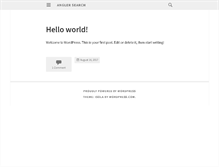 Tablet Screenshot of anglersearch.com